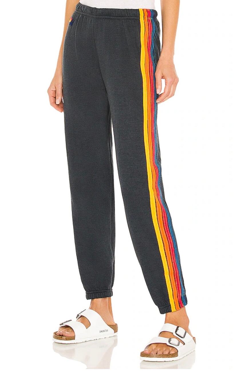 Aviator Nation 5 Stripe Sweatpants Charcoal M